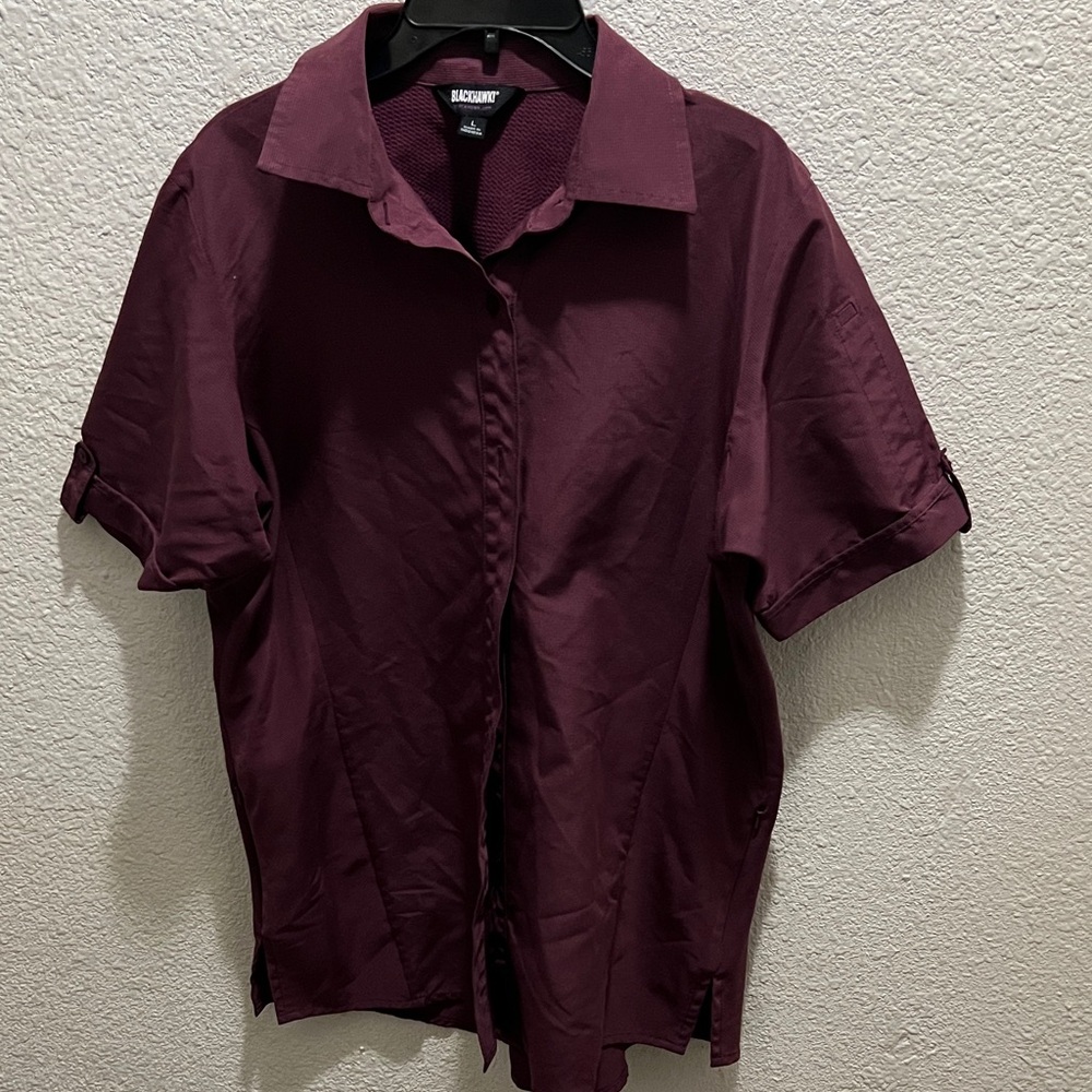 Burgundy Button Down Shirt